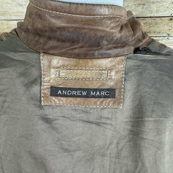Andrew Marc New York FMen’s Lined Leather Jacket Size 1X - Picture 5 of 9